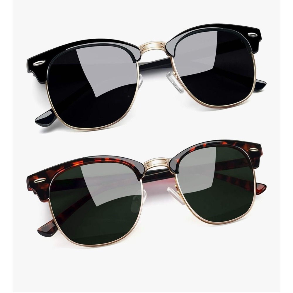 Joopin Vintage Sunglasses Half Frame Sun Glasses Polarized
